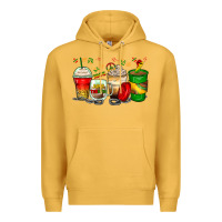 Mustard juneteenth coffee cups Premium Hoodie - Zillion Design Studio