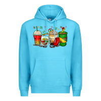 Ocean Blue juneteenth coffee cups Premium Hoodie - Zillion Design Studio