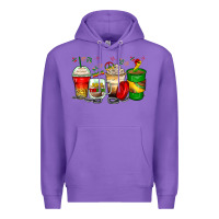 Purple juneteenth coffee cups Premium Hoodie - Zillion Design Studio