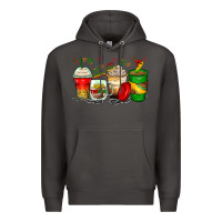 Smoke juneteenth coffee cups Premium Hoodie - Zillion Design Studio