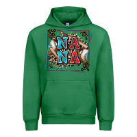 Emerald baseball nana with leopard Urban Hoodie - Zillion Design Studio