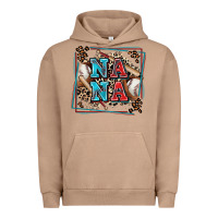 Pigment Burro baseball nana with leopard Urban Hoodie - Zillion Design Studio