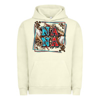 Pigment Pistachio baseball nana with leopard Urban Hoodie - Zillion Design Studio