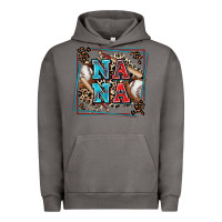 Pigment Tornado baseball nana with leopard Urban Hoodie - Zillion Design Studio