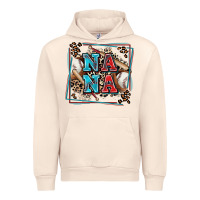 Sandshell baseball nana with leopard Urban Hoodie - Zillion Design Studio
