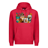 Cardinal indian headdress coffee cups Premium Hoodie - Zillion Design Studio