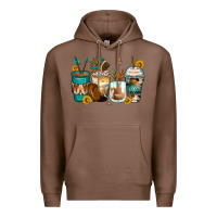 Chestnut indian headdress coffee cups Premium Hoodie - Zillion Design Studio