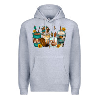 Heather Grey indian headdress coffee cups Premium Hoodie - Zillion Design Studio