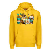 Lemon indian headdress coffee cups Premium Hoodie - Zillion Design Studio