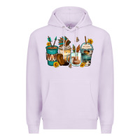 Lilac indian headdress coffee cups Premium Hoodie - Zillion Design Studio
