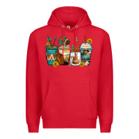 Red indian headdress coffee cups Premium Hoodie - Zillion Design Studio