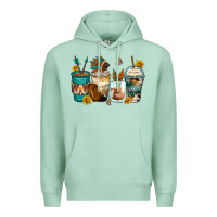 Seafoam indian headdress coffee cups Premium Hoodie - Zillion Design Studio