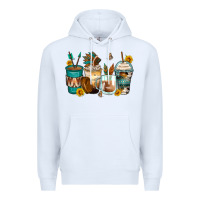 White indian headdress coffee cups Premium Hoodie - Zillion Design Studio
