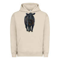 Pigment French Oak black angus cattle Urban Hoodie - RanaPortraitStore