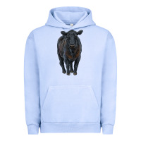 Pigment Grape Ice black angus cattle Urban Hoodie - RanaPortraitStore