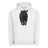 Pigment Lunar Rock black angus cattle Urban Hoodie - RanaPortraitStore