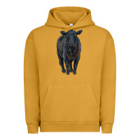 Pigment Peanut Butter black angus cattle Urban Hoodie - RanaPortraitStore
