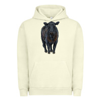 Pigment Pistachio black angus cattle Urban Hoodie - RanaPortraitStore