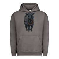 Pigment Tornado black angus cattle Urban Hoodie - RanaPortraitStore