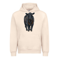 Sandshell black angus cattle Urban Hoodie - RanaPortraitStore