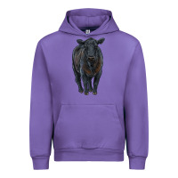 Tulip black angus cattle Urban Hoodie - RanaPortraitStore