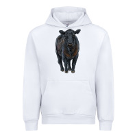 White black angus cattle Urban Hoodie - RanaPortraitStore