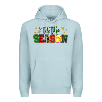 Blue Mist 'tis the season softball christmas Premium Hoodie - RanaPortraitStore