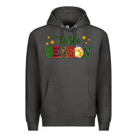 Charcoal Heather 'tis the season softball christmas Premium Hoodie - RanaPortraitStore