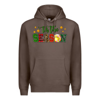 Coffee 'tis the season softball christmas Premium Hoodie - RanaPortraitStore