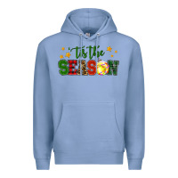 Colony Blue 'tis the season softball christmas Premium Hoodie - RanaPortraitStore