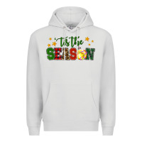 Dove Grey 'tis the season softball christmas Premium Hoodie - RanaPortraitStore