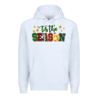 White 'tis the season softball christmas Premium Hoodie - RanaPortraitStore