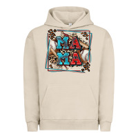Pigment French Oak baseball mama with leopard Urban Hoodie - Zillion Design Studio