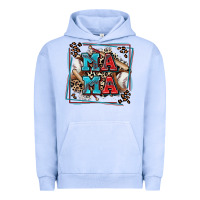 Pigment Grape Ice baseball mama with leopard Urban Hoodie - Zillion Design Studio