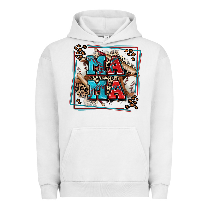 Baseball Mama With Leopard Urban Hoodie by Zillion Design Studio | Teevron