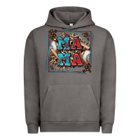 Pigment Tornado baseball mama with leopard Urban Hoodie - Zillion Design Studio