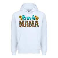 White ranch mama Premium Hoodie - texasbilliewilder