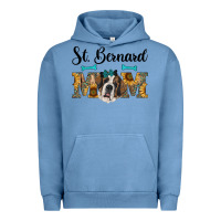 Pigment Pebble Blue western st. bernard mom Urban Hoodie - RanaPortraitStore