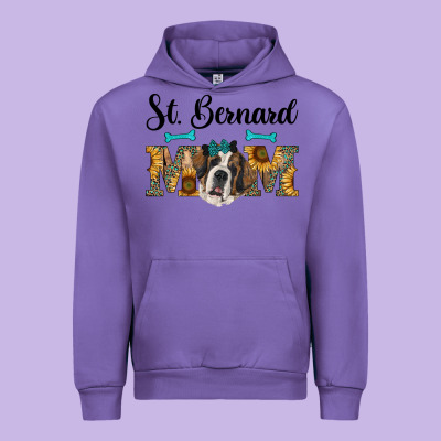 Western St. Bernard Mom Urban Hoodie Designed By Ranaportraitstore