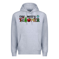 Heather Grey one merry teacher Premium Hoodie - RanaPortraitStore