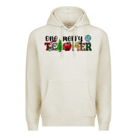 Oatmeal Heather one merry teacher Premium Hoodie - RanaPortraitStore