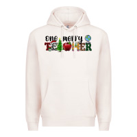 Pale Pink one merry teacher Premium Hoodie - RanaPortraitStore