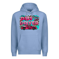 Colony Blue dibs on the driver background Premium Hoodie - AdoDesignShop