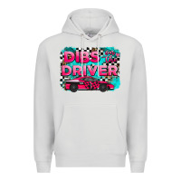 Dove Grey dibs on the driver background Premium Hoodie - AdoDesignShop