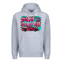 Heather Grey dibs on the driver background Premium Hoodie - AdoDesignShop