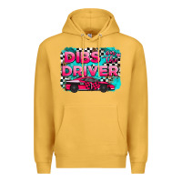 Mustard dibs on the driver background Premium Hoodie - AdoDesignShop