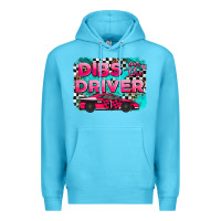 Ocean Blue dibs on the driver background Premium Hoodie - AdoDesignShop