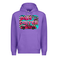 Purple dibs on the driver background Premium Hoodie - AdoDesignShop