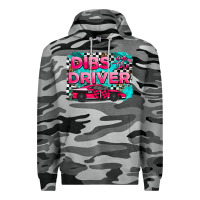 Slate Camo dibs on the driver background Premium Hoodie - AdoDesignShop