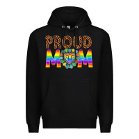 Black proud mom lgbtq Premium Hoodie - texasbilliewilder